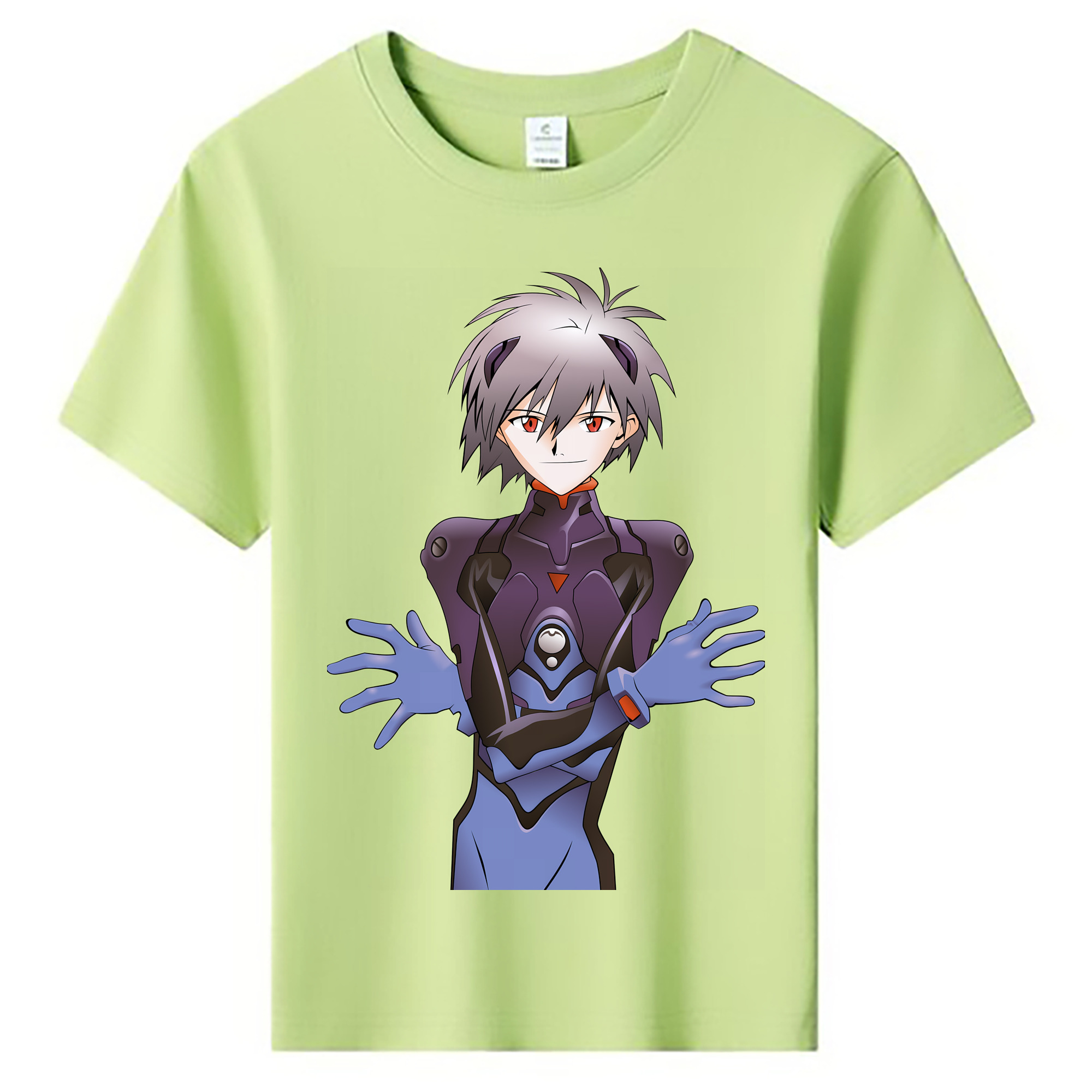 （画像用） EVA 新世紀エヴァンゲリオン 綿100％キッズTシャツ（フロントプリント）